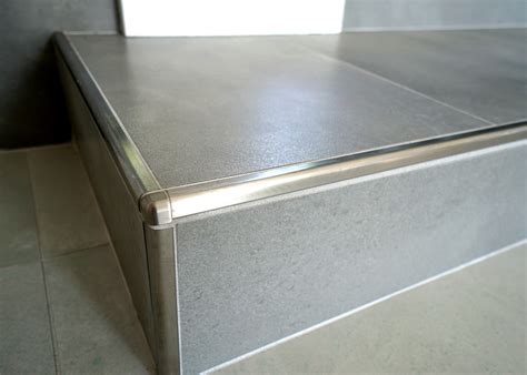 Rondec-CT Satin Nickel Anodized Aluminum 516 in. . Schluter tile edging